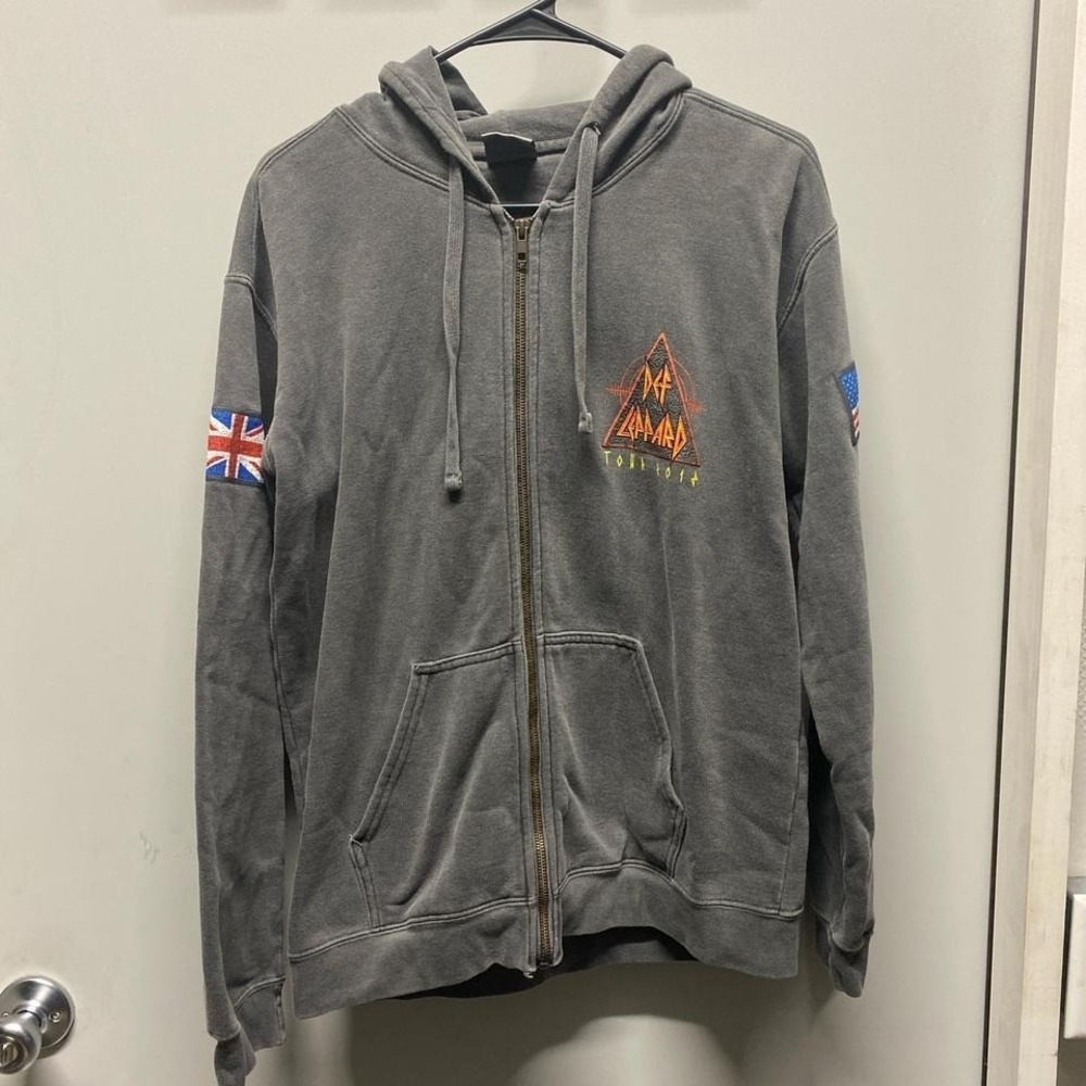 Def Leppard Heavy Metal Band - Official 2018 Tour Hoodie - Mens Small